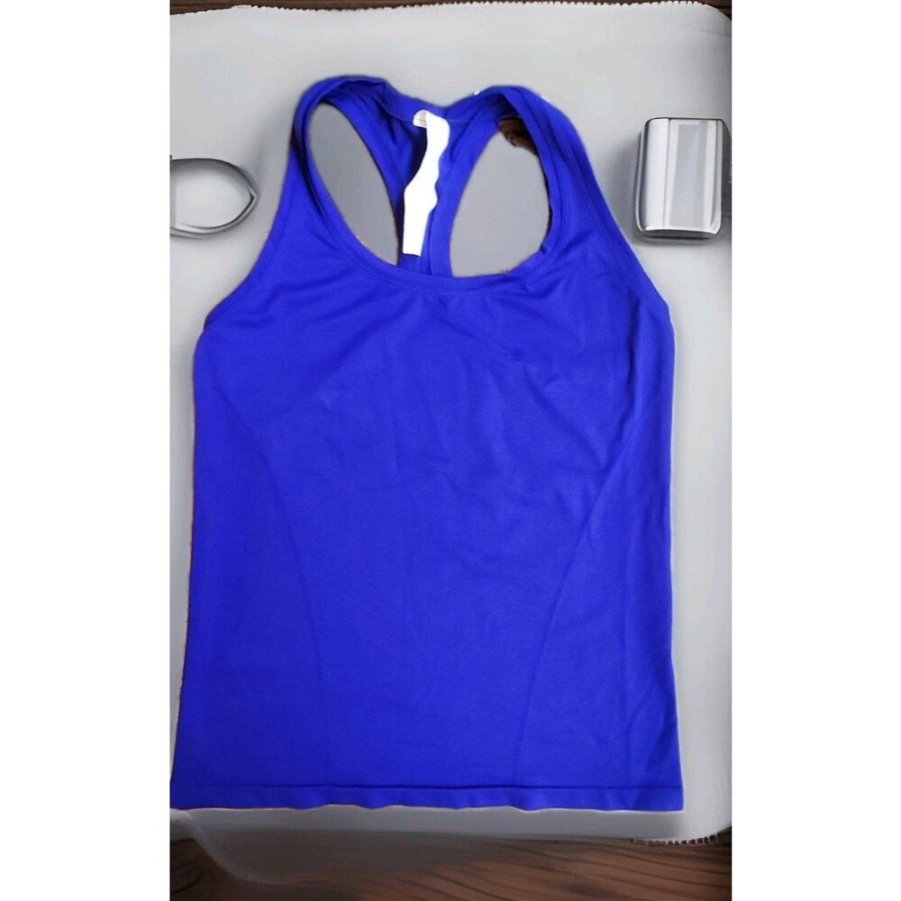 Fabletics NWT Women's Feather Tech+ Racerback Tank Top DM3 Deep Navy Sz Small